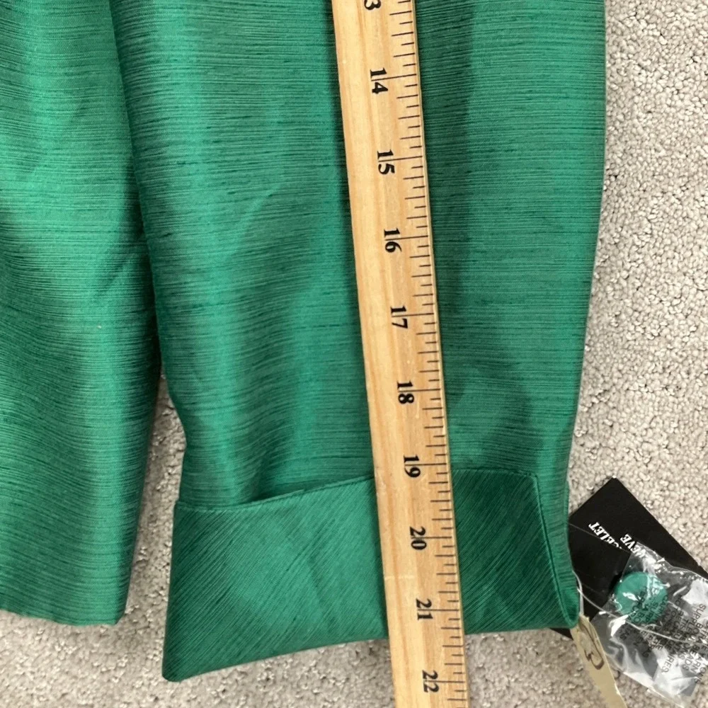 LE SUIT ESSENTIALS Skirt Set Womens Blazer 12 Skirt 16 Green Holiday‎ 2pc Flaws